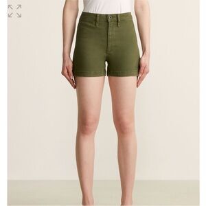 Madewell Green High Waist Shorts Classic Fit